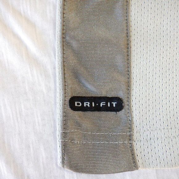 Nike basketball gray muscle S/S Hooptech DriFit athletic practice jersey - Picture 4 of 4